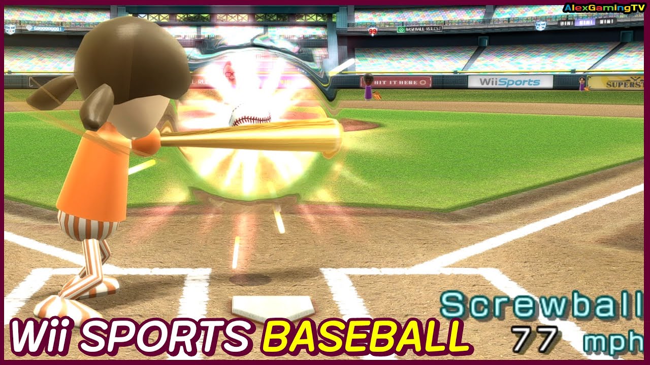 Wii 스포츠 야구 플레이 영상 11 (Wii Sports Baseball Gameplay ) Test Texture Packs | AlexGamingTV