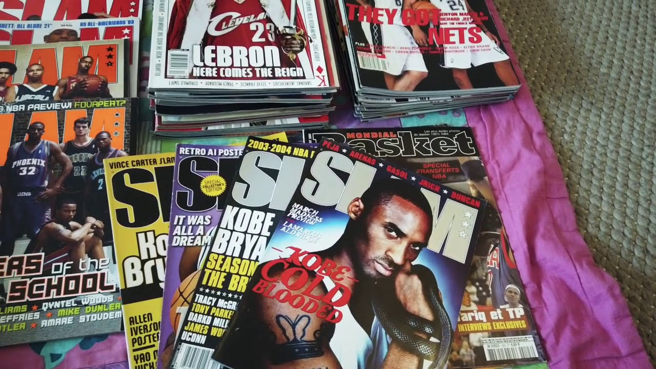 my basketball magazine collection  slam / inside stuff / collector&rsquo;s choice