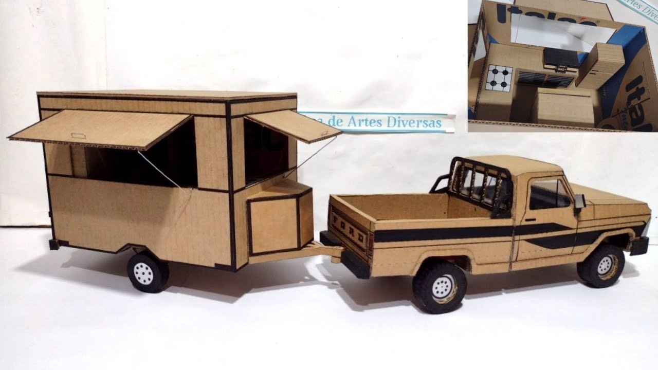 Como fazer um food truck de papelão