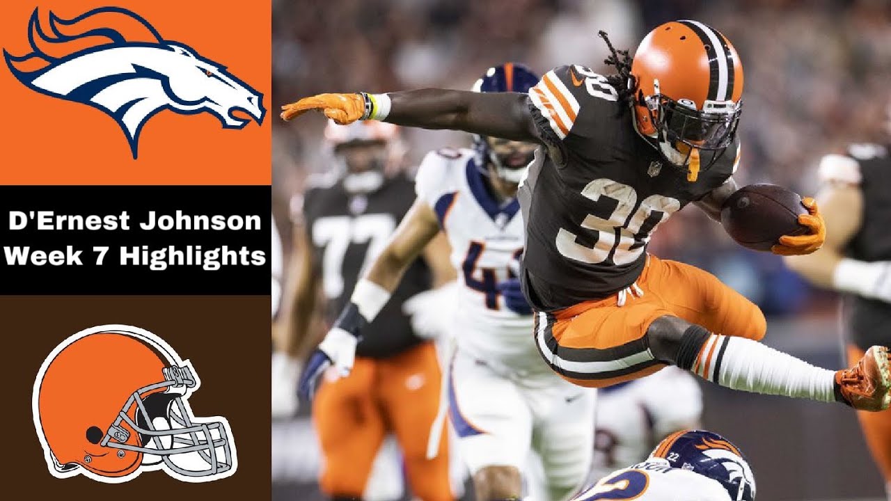 D&rsquo;Ernest Johnson Highlights vs Broncos | NFL Week 7