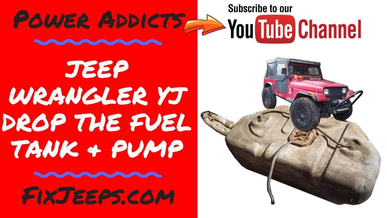 Jeep Wrangler YJ - Drop the gas tank on Rust Bucket and show fuel pump. #Jeepyjfuelpump