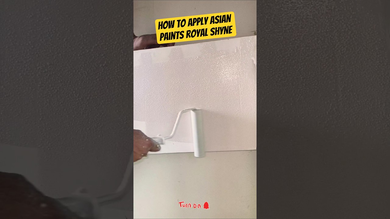 Asian Paints  Royale Luxury Emulsion Paint //How to apply  royale luxury emulsion🤩 #shorts  #vairal
