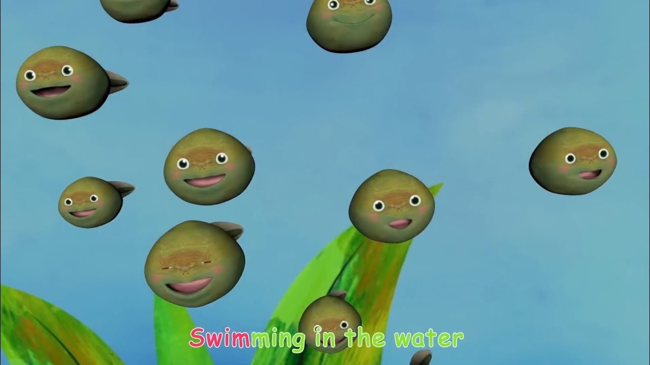 Tadpoles are hatching and they are swimming in the water Effects//Sponsored by Klasky Csupo Effects