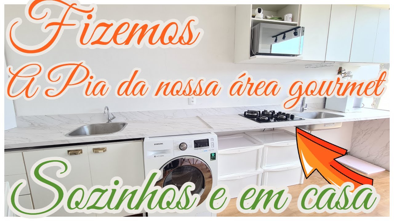 A NOSSA PIA ESTÁ PRONTA | FICOU MELHOR QUE IMAGINÁVAMOS | UMA BANCADA DOS SONHOS | Viviane Magalhães