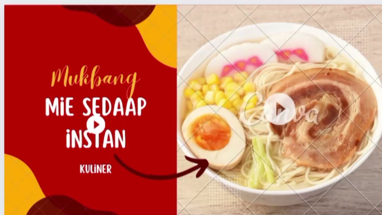 mukbang makan mie sedaap instan dua bungkus 🤤