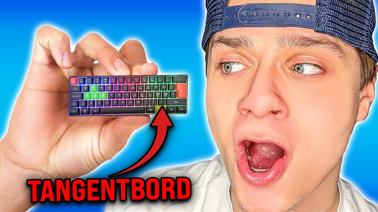 Jag spelade Fortnite p&aring; v&auml;rldens MINSTA tangentbord