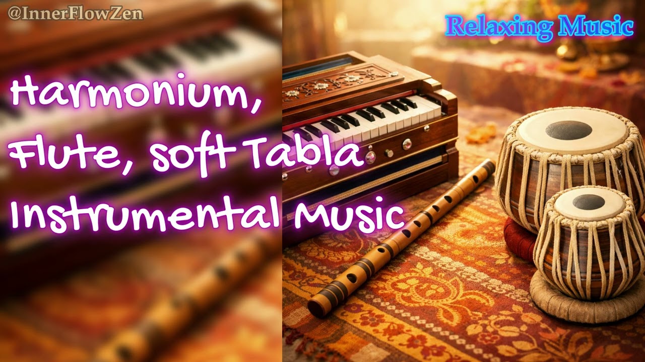 Harmonium, Tabla & Flute Instrumental | Golden Trio of Indian Music