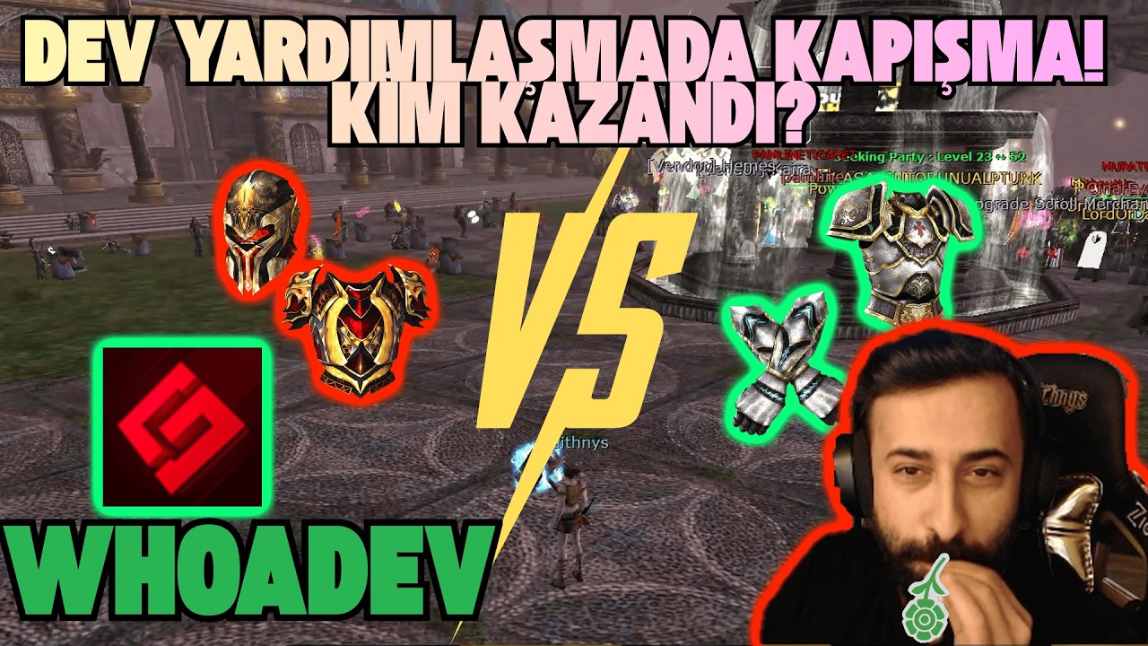 WHOADEV İLE YARDIMLAŞMA! 200 GBLIK DRAGON MYTHRIL YARDIMLAŞMASI KİM KAZANDI | Knight Online Kaithnys