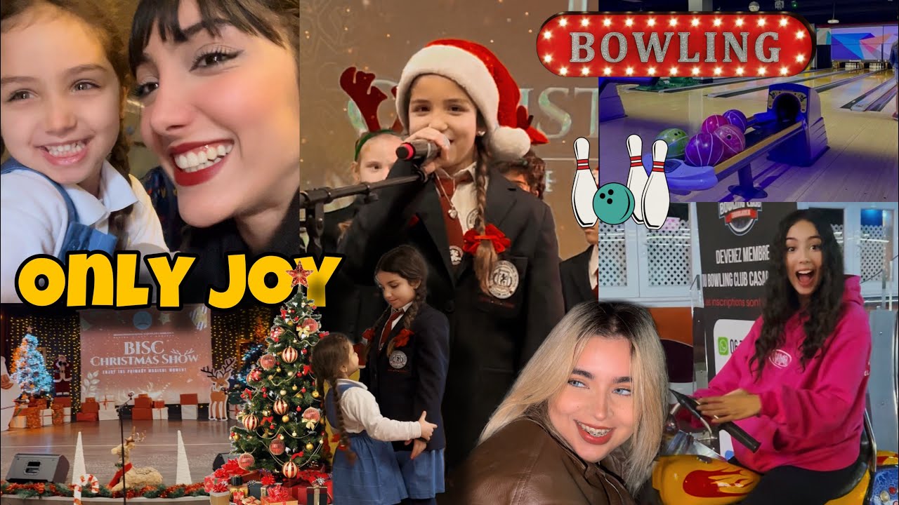 GIRLS SCHOOL's CHRISTMAS CELEBRATION BEFORE WINTER BREAK 😍|🎳مشينا لعبنا بولينك غزل ربحتنا كاملين