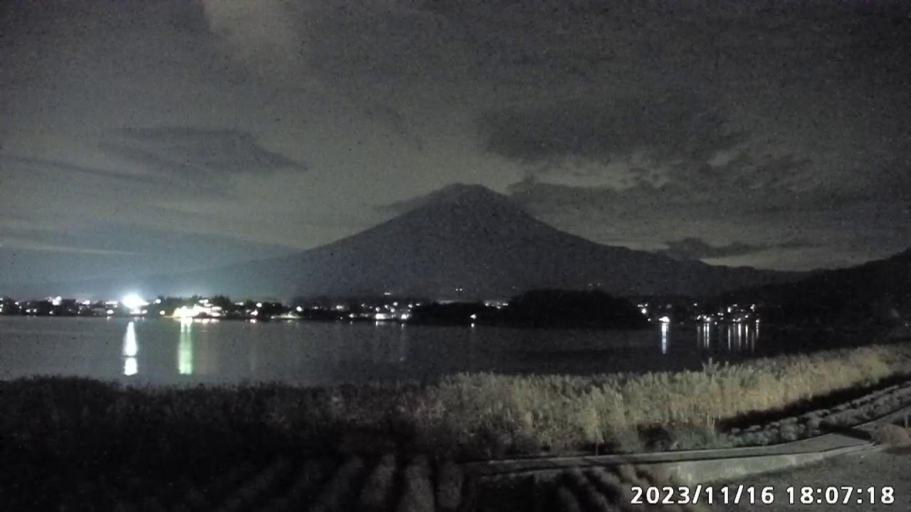 【LIVE】河口湖　大石公園　富士山ライブカメラ【ライブ】　"mount fuji live camera" from Lake Kawaguchiko
