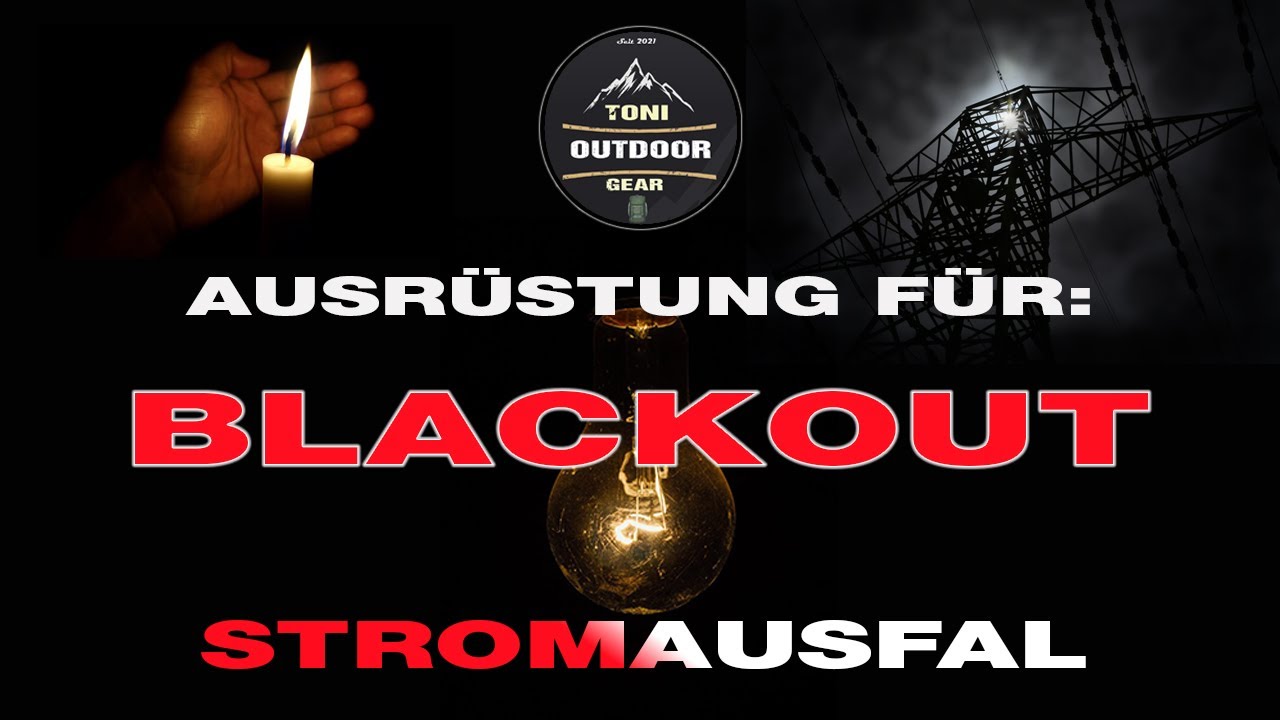 Ausrüstung für Stromausfall  Blackout - Naturkatastrophen #powerstation #strom #blackout
