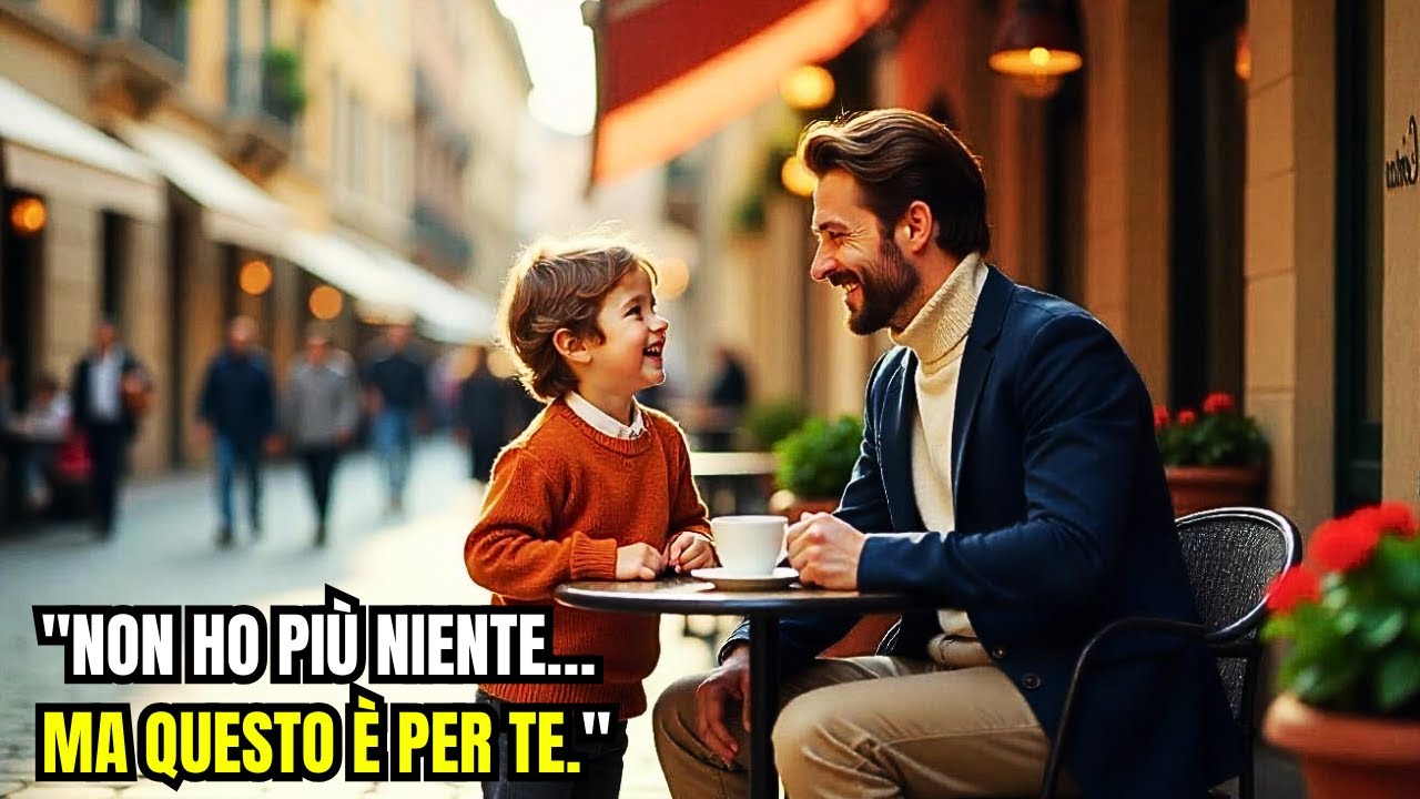 Un bambino offre le monetine a uno sconosciuto… ma era suo padre