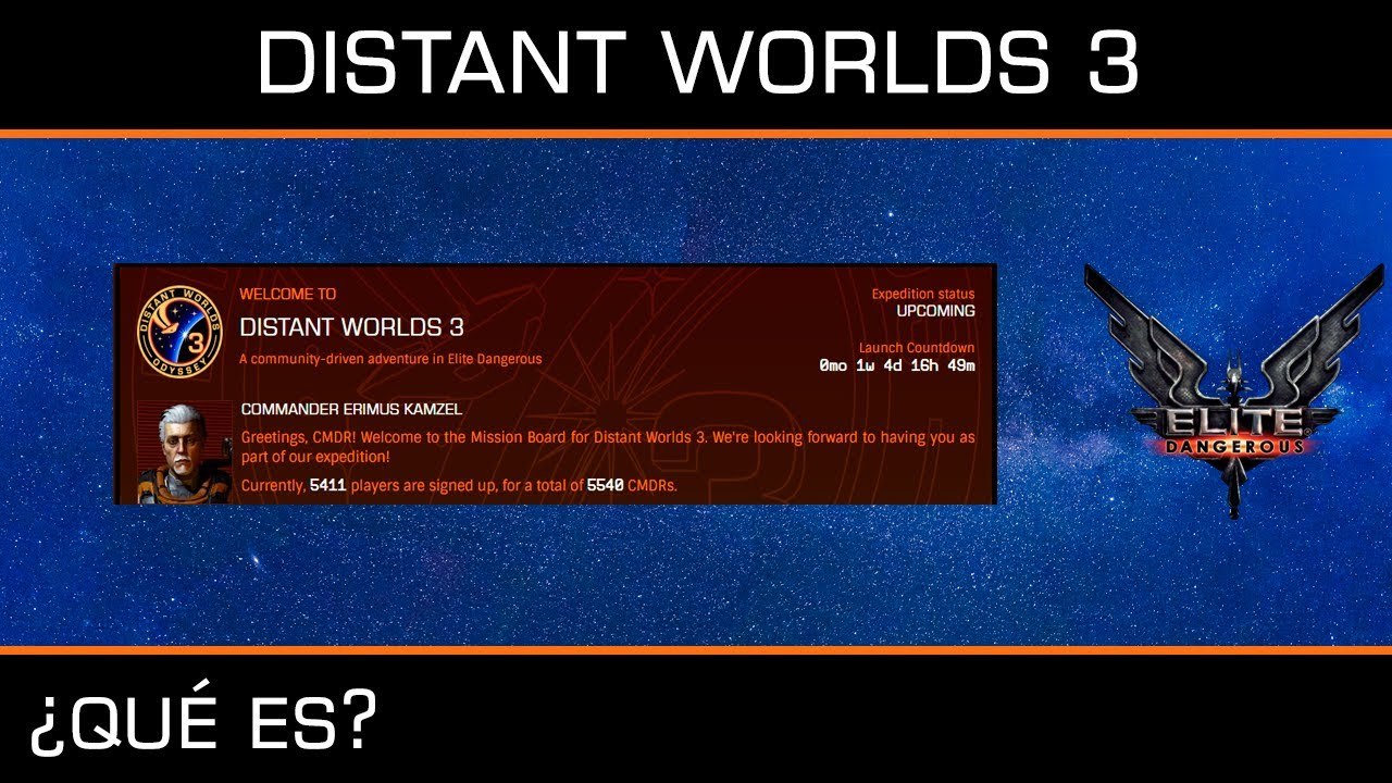Distant Worlds 3 - Elite Dangerous 2026