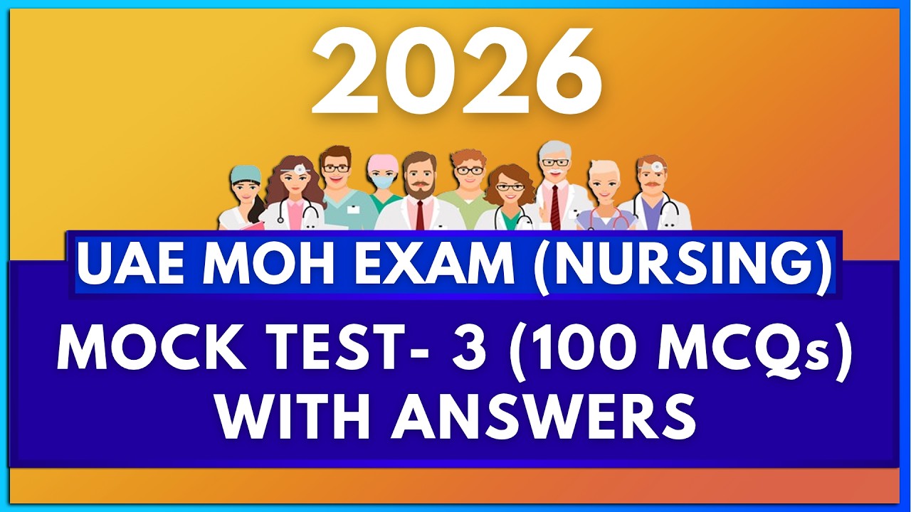 UAE MOH NURSING PROMETRIC EXAM 2026 MOCK TEST - 3 | MIHIRAA