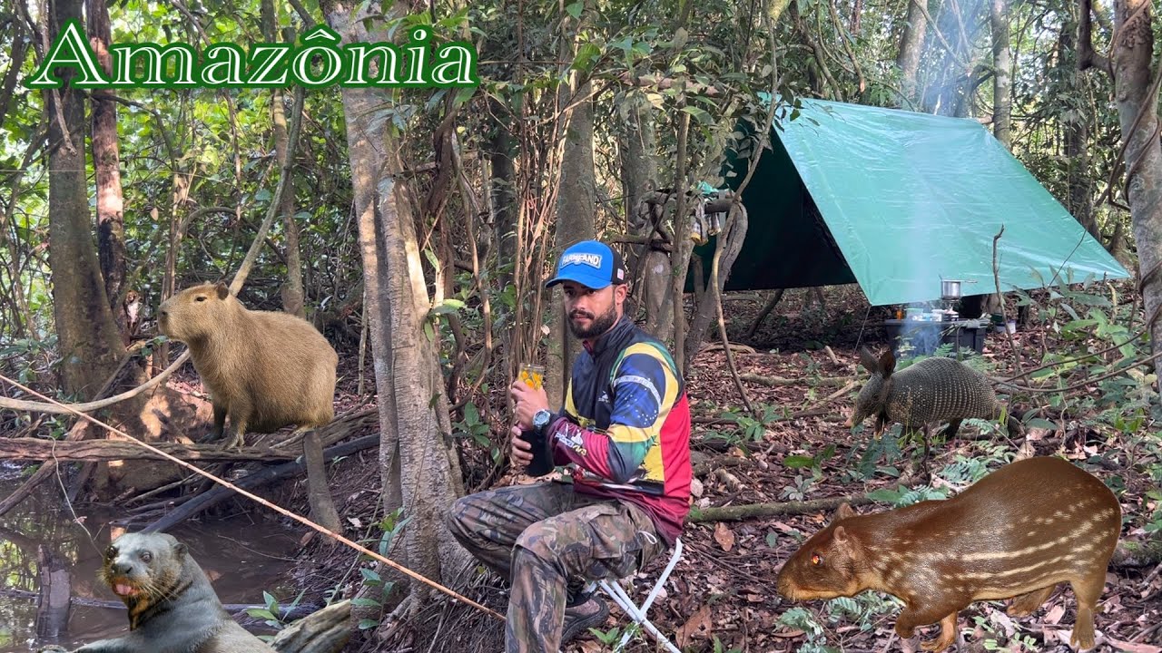 ACAMPEI MATA A DENTRO FIZ UMA ESPERA E A BICHARADA COMPARECEU. LOCAL MUITO BEM PRESERVADO NO PARÁ!