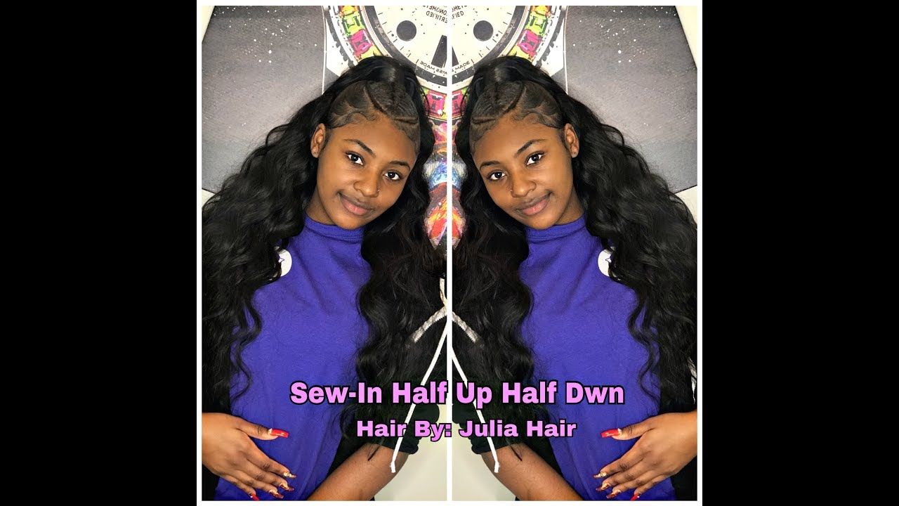 Half Up-Half Dwn Sew-In Tutorial | Ali Julia Hair