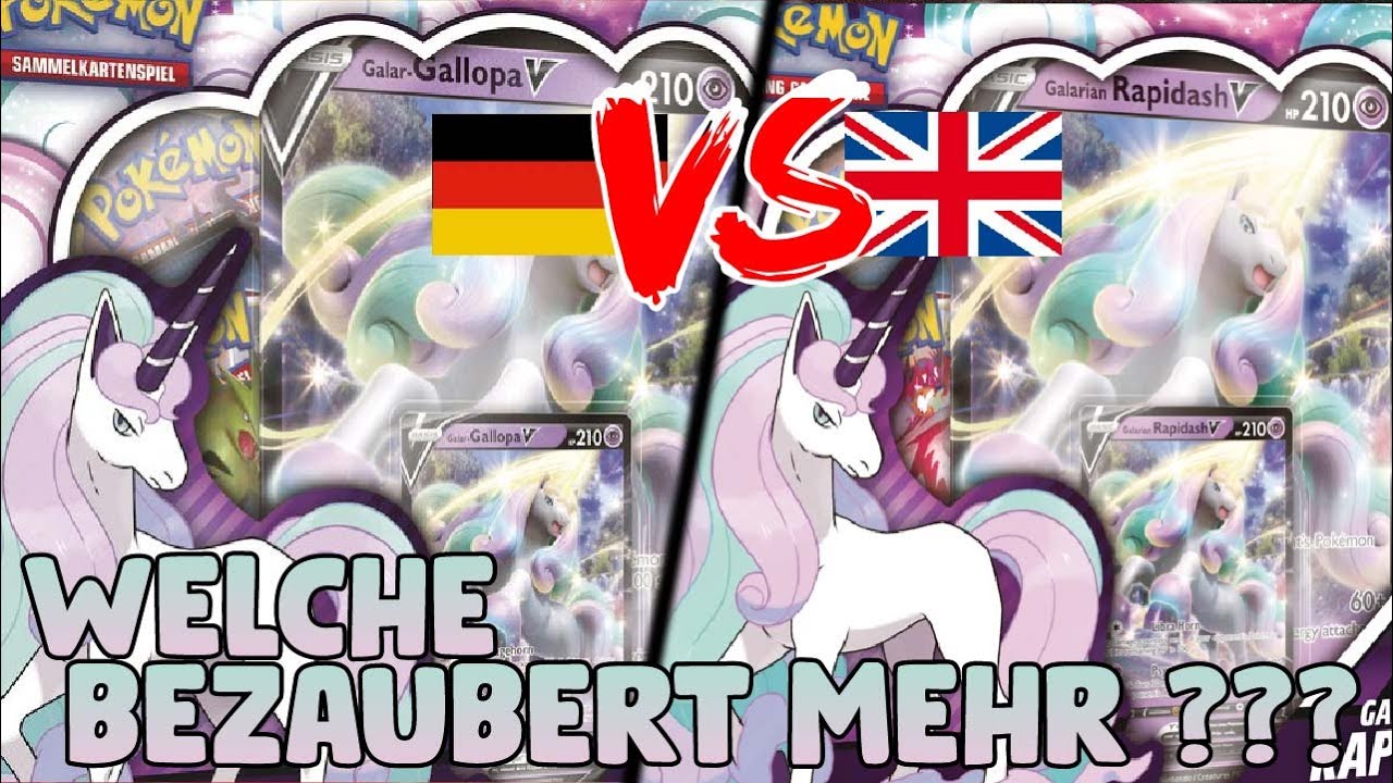 😳😏 Welche ist besser ??? 🌟 Galar Gallopa V Box deutsch oder englisch 🌟 Pokemon Karten opening