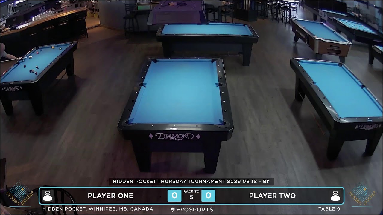 PLAYER ONE vs PLAYER TWO - HIDDEN POCKET - TABLE 9 | EvoSports