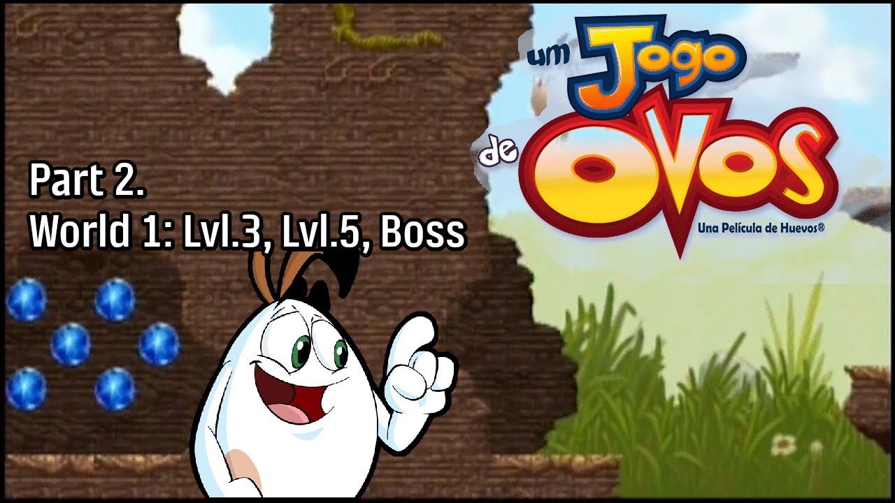 Zeebo Footage: Um Jogo de Ovos (2010) - World 1: Levels 3, 5, Boss Fight