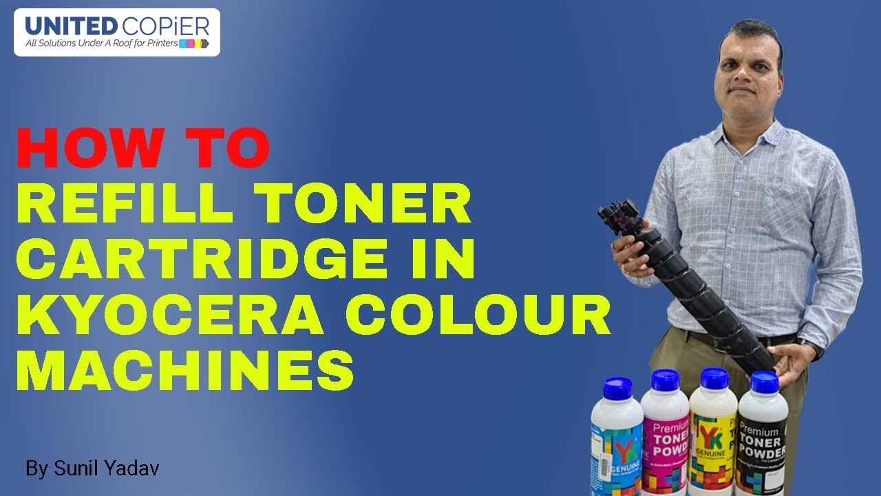 How To Refill Toner Cartridge in Kyocera Colour Machine | Refill Toner In Kyocera 2552, 2553, 2554