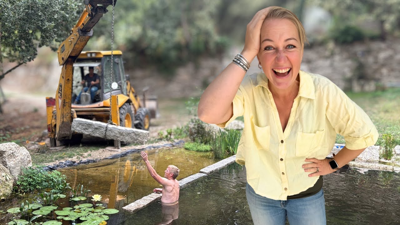 Finishing touches for our Bio Pool. But then THIS happened...