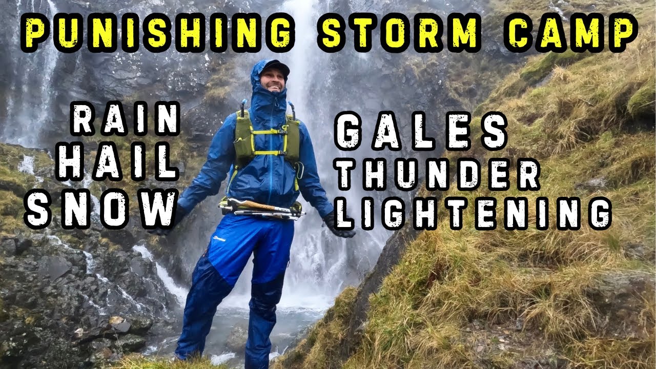 INTENSE SCOTTISH STORM CAMP - Hilleberg Soulo Sucks - Solo Mountain wild Camping Glencoe Scotland UK