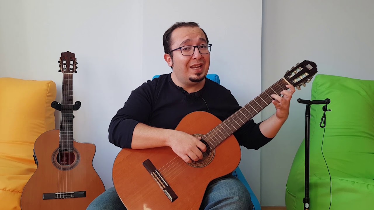 Gitar Dersi - 2.2 | İlk 2 tel 1. pozisyon notalarıyla Beethoven 9. senfoni