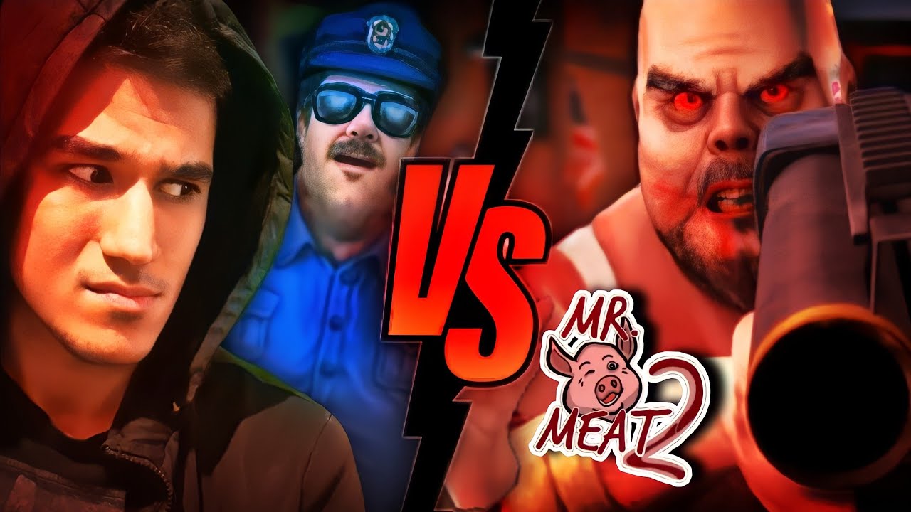 گیم پلی کامل بازی ترسناک Mr. Meat 2: Prison Break | فرار از در اصلی main door escape