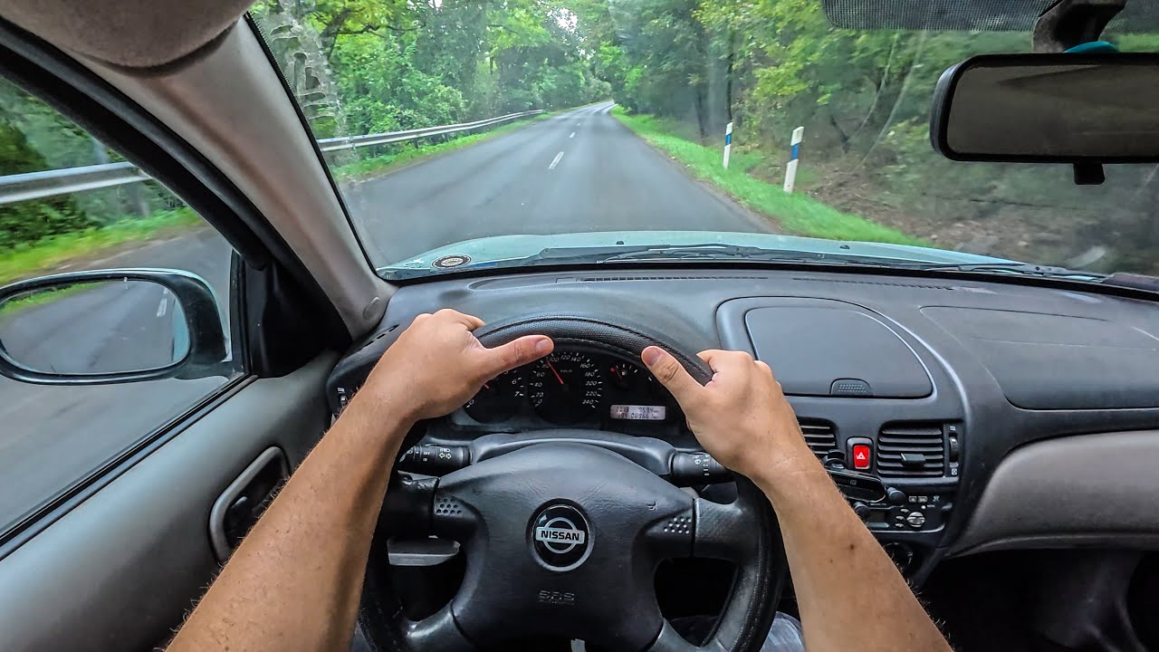 Chill drive with Nissan Almera 1.5 petrol / 2002, 98 HP