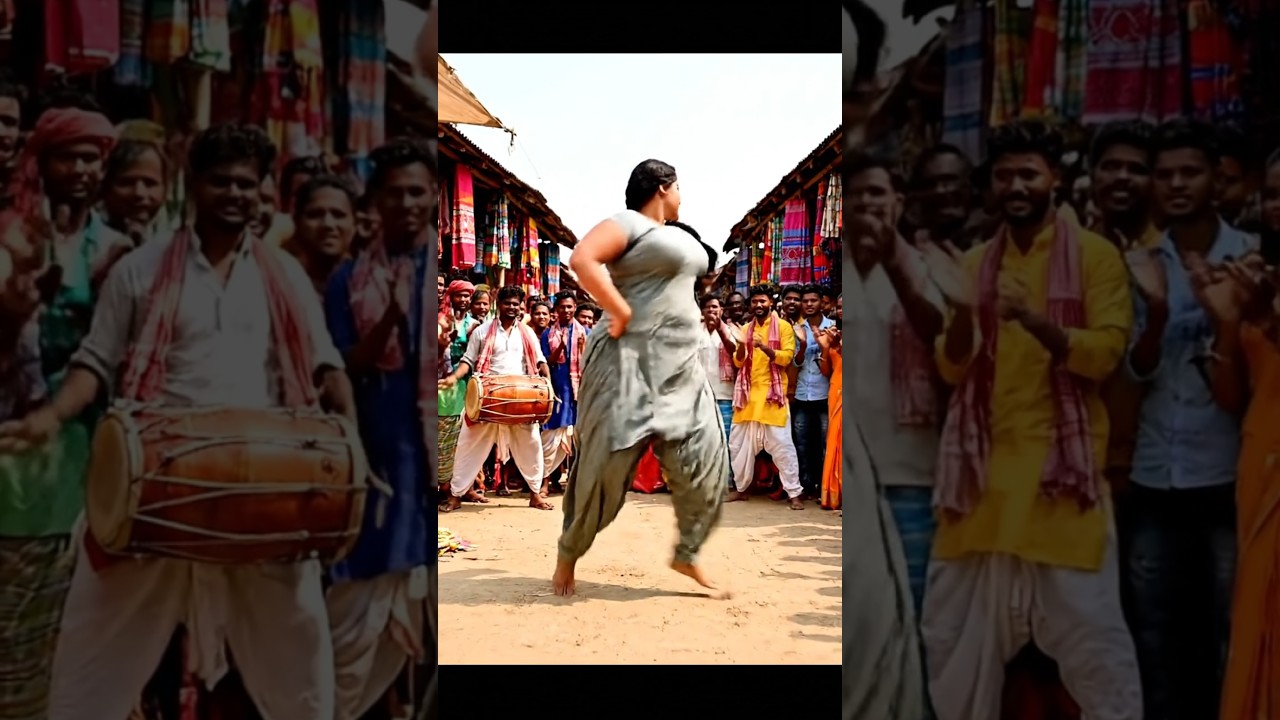 Roadside dancer in village #villagedancer #dance