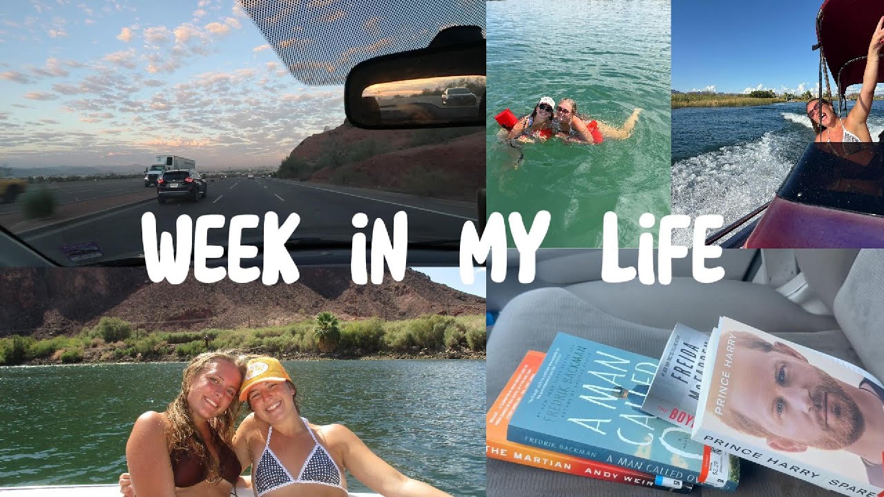 week in my life (books, haul, river) 🩵🤎🤍