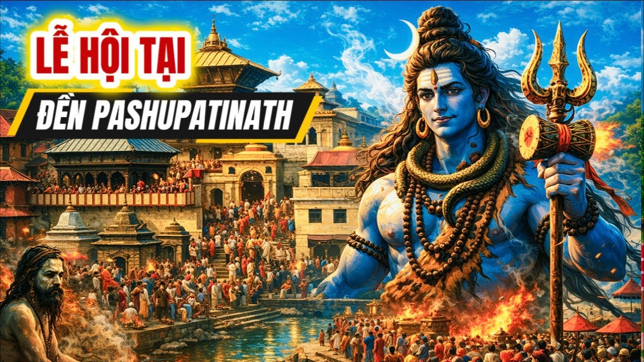 🔥Lễ hội tại đền Pashupatinath