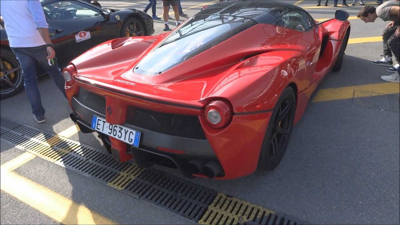 Ferrari LaFerrari at the Top Gear Cup 2014 in Monza - Exhaust sound & Detailed footage