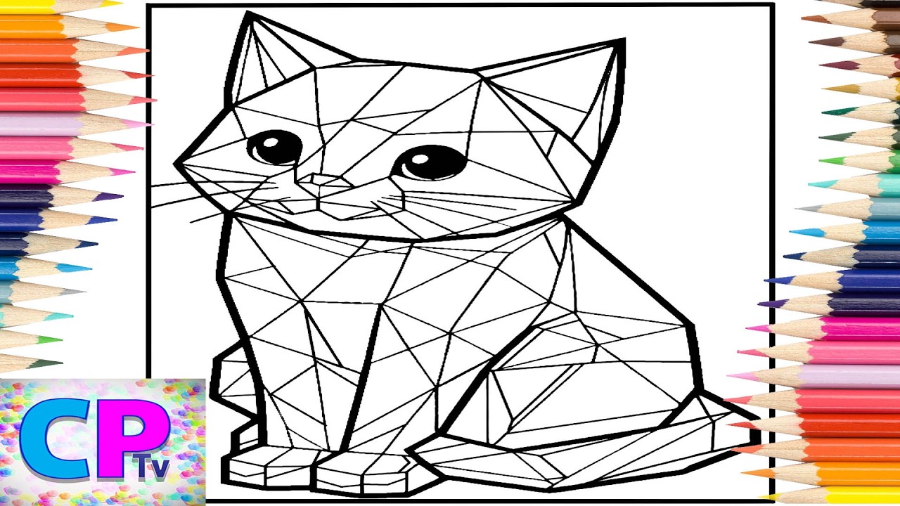 Cat Mandala/ Mandala Style Coloring Book/Coloring as a Hobby/Art Therapy/Calming by Colors