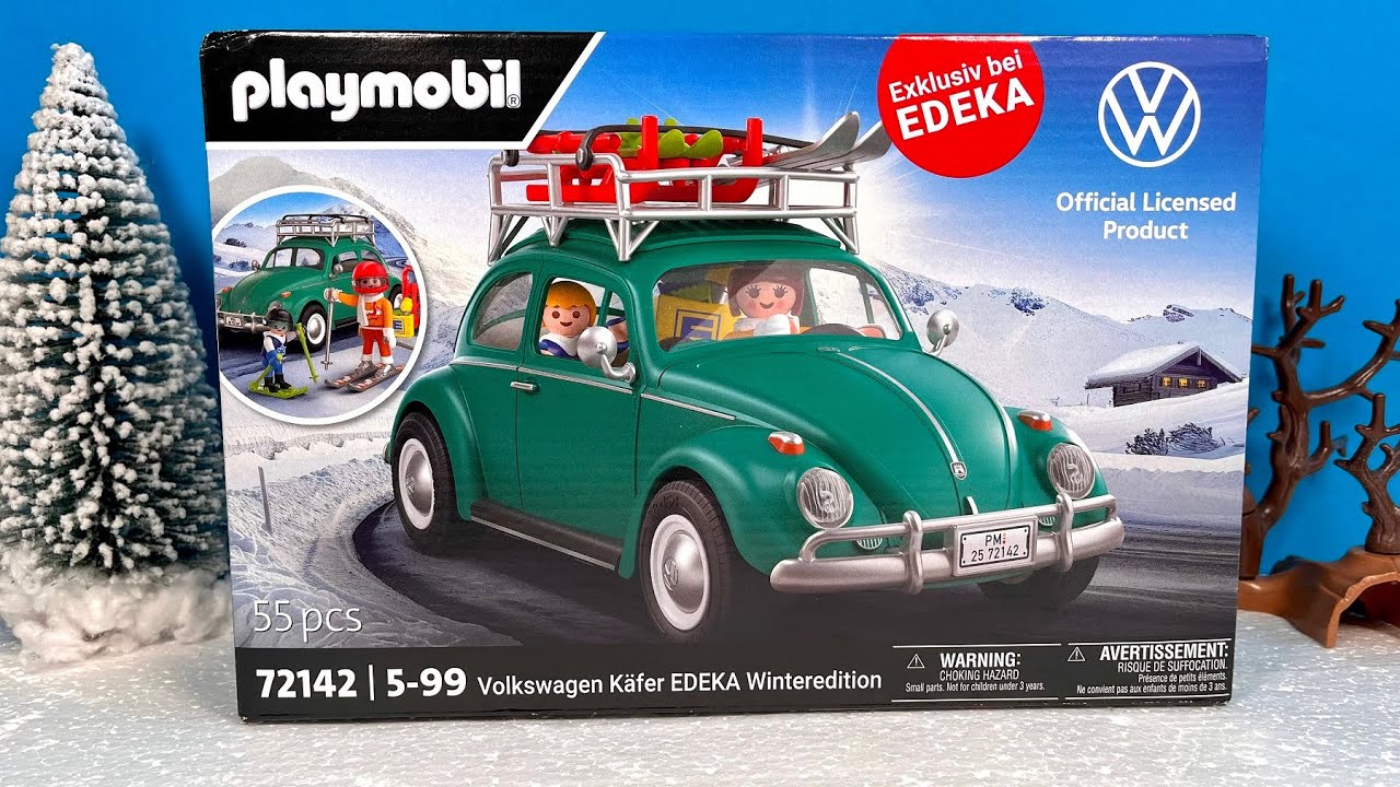 Unboxing Playmobil EDEKA VW Käfer Winteredition | 72142 | Exklusiv | Auspacken