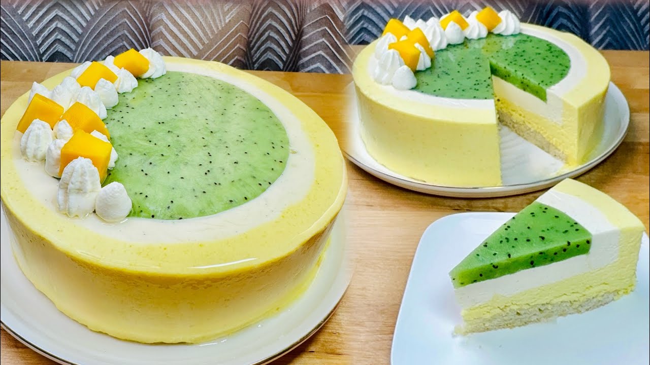 Entremets Kiwi Vanille Mangue – Un dessert frais et exotique