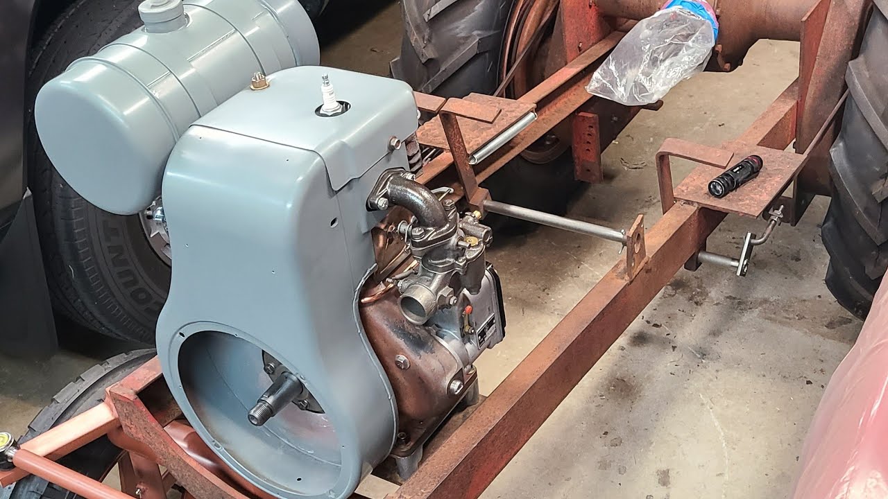 1955 Wheel Horse Senior Garden Tractor Wisconsin AEN Engine Reassembly Part 7 VinsRJ