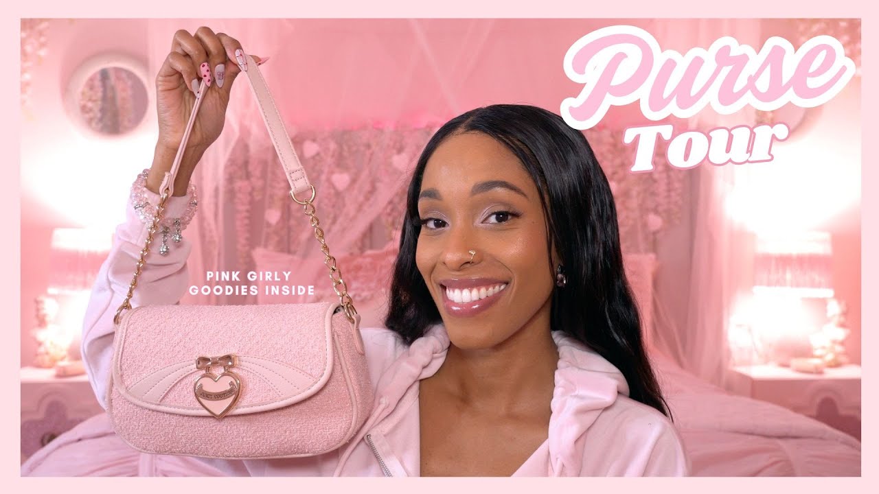 WHAT'S IN MY JUICY COUTURE BAG 2025 | Pink Girly Aesthetic Essentials