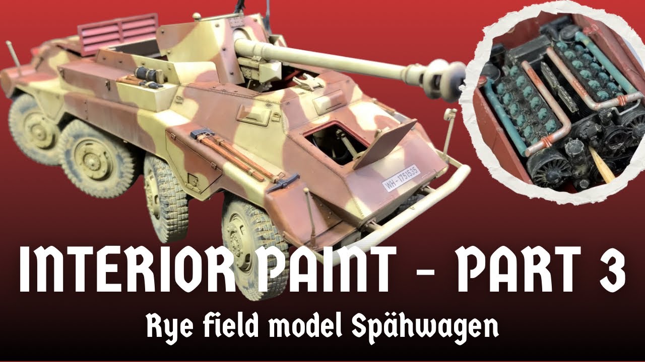 RFM 1/35 234/4  Spähwagen | INTERIOR PAINT Part 3