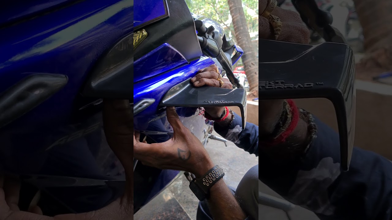 projekt motorrad winglet installed on my yamaha r15v3/ Done by @probike_store_  