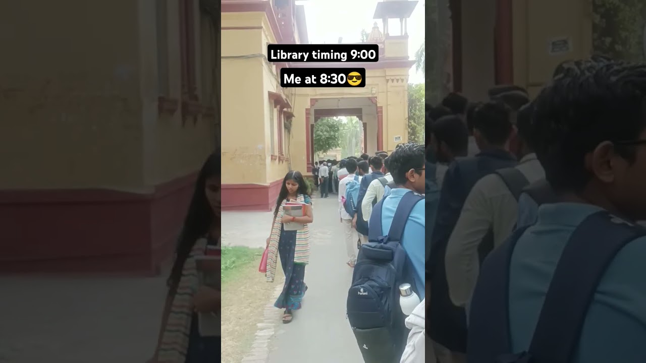 bhu central Library morning #bhu library #bhu#library #studies#preparation