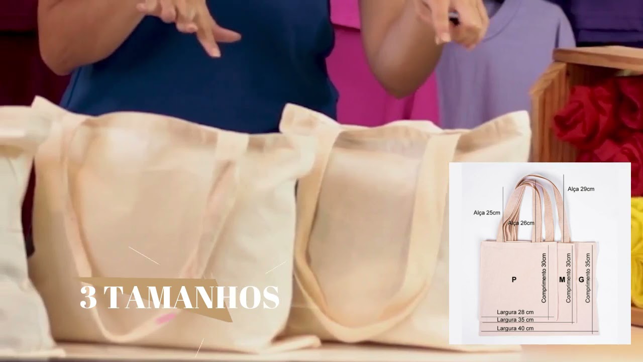 ECOBAG - 100% Algod&atilde;o Cru