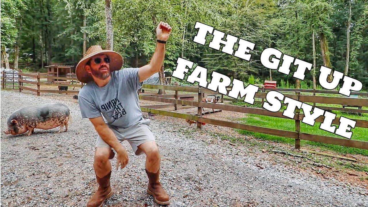 A Pig & A Farmer Do Blanco Brown's Git Up Challenge