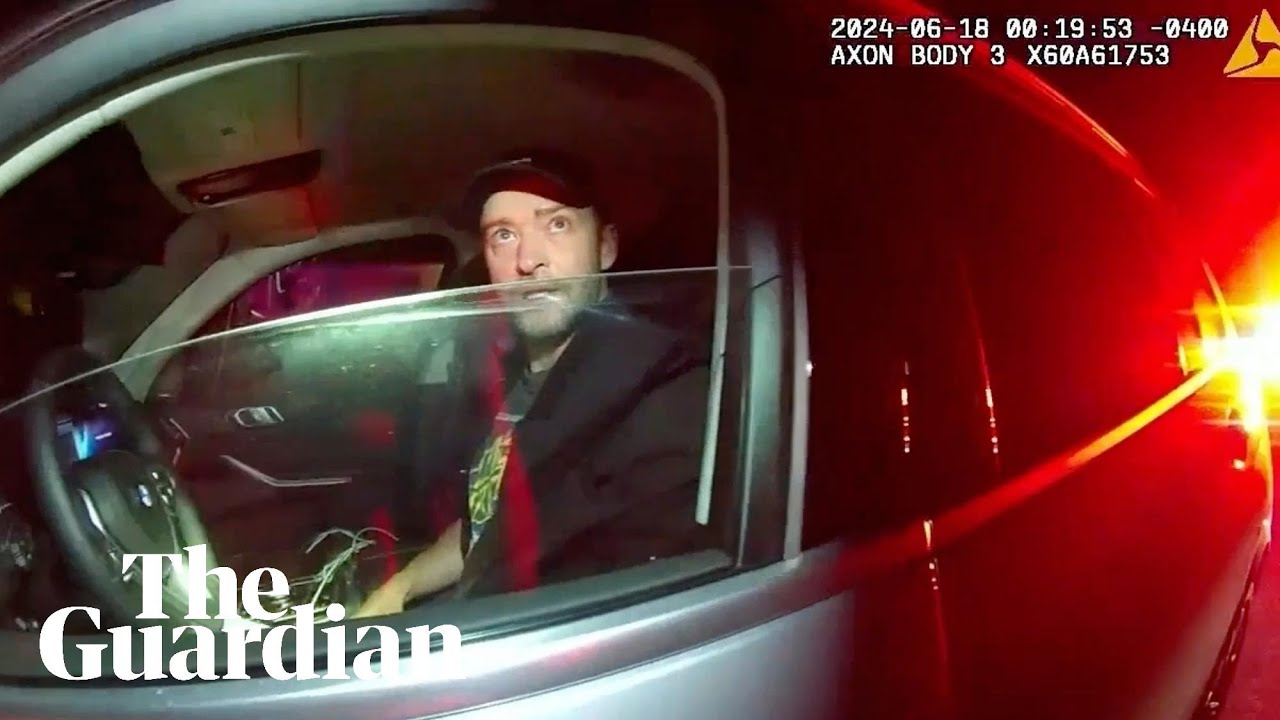 Police release bodycam footage of Justin Timberlake's 2024 DWI arrest