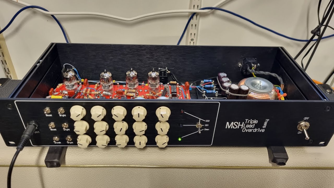 MSH Triple Lead Overdrive Preamp - part 7 IT'S ALIVE...