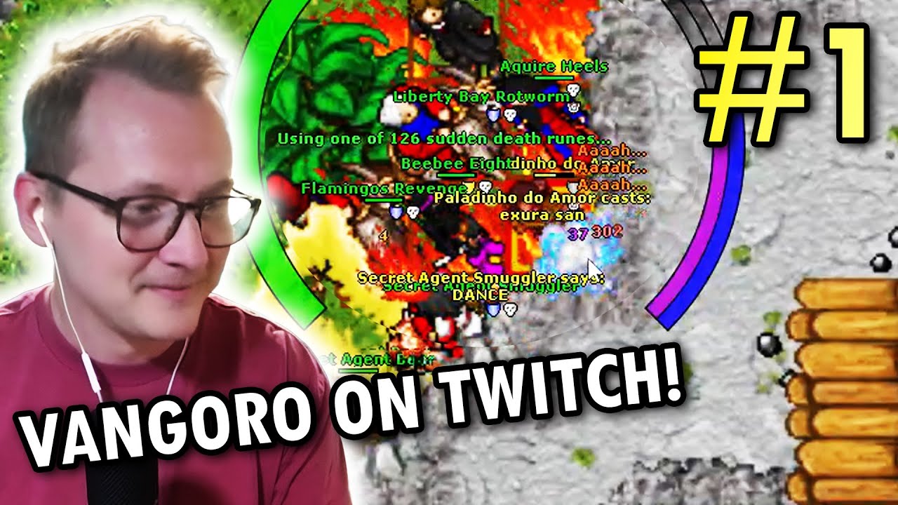Tibia - Vangoro Searching for Rare Mounts and Bosses and PKING with viewers in Liberty Bay!