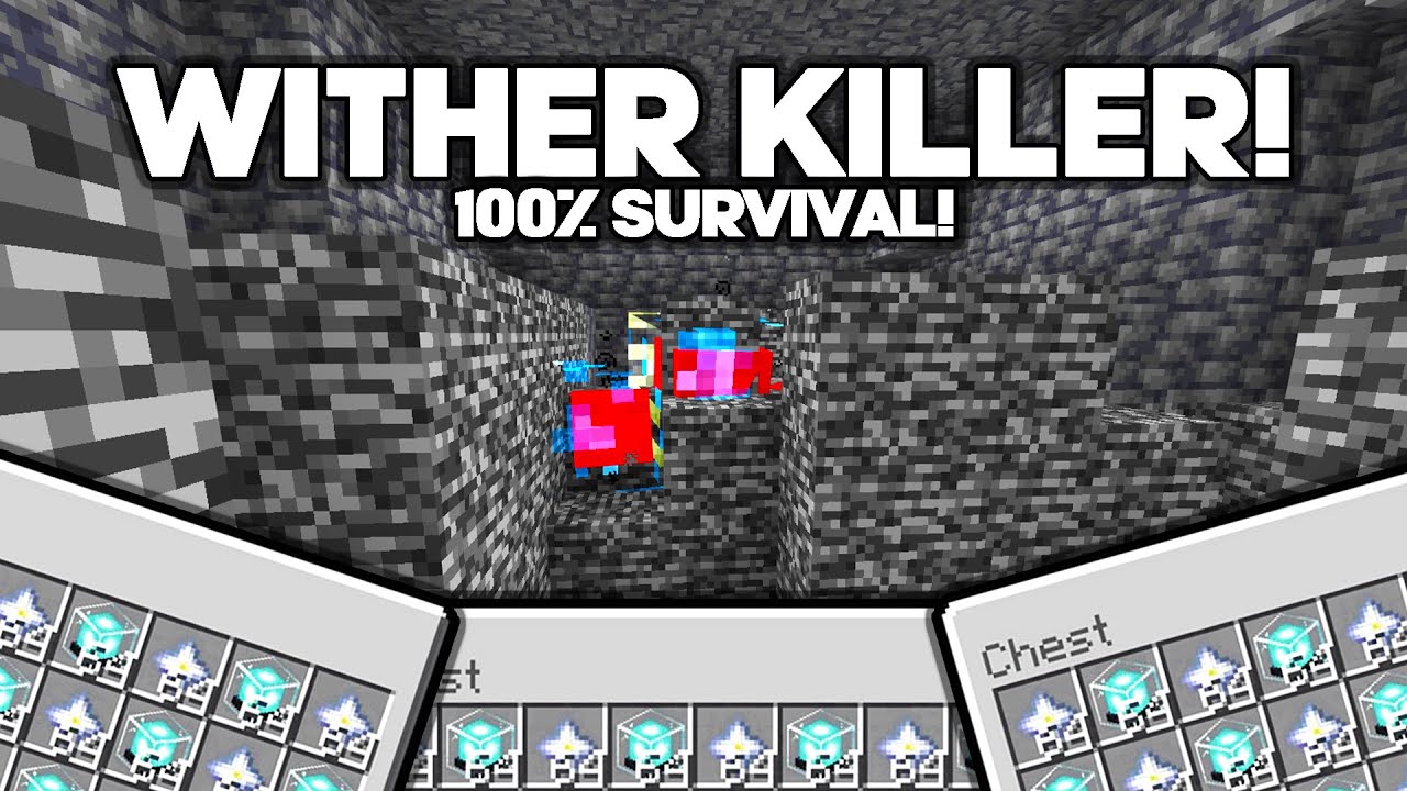 EASIEST WAY TO KILL THE WITHER! MINECRAFT BEDROCK 1.21