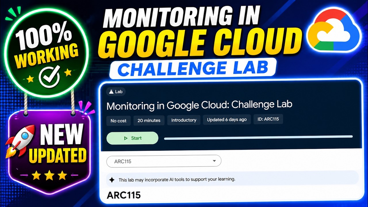 Monitoring in Google Cloud: Challenge Lab | ARC115