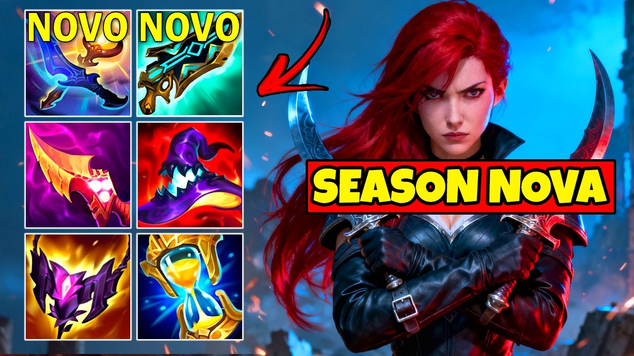 KATARINA COM A NOVA HEXTEC GUNBLADE TÁ INSANA (WASD GAMEPLAY)
