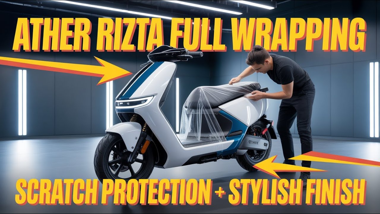 Ather Rizta Full Scooty Film Foil Covering | Complete Protection & New Look | Part 1